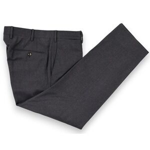 PT01 Pantaloni Torino Pants Mens 35x28 Gray Wool Cashmere Slim Fit Size 52